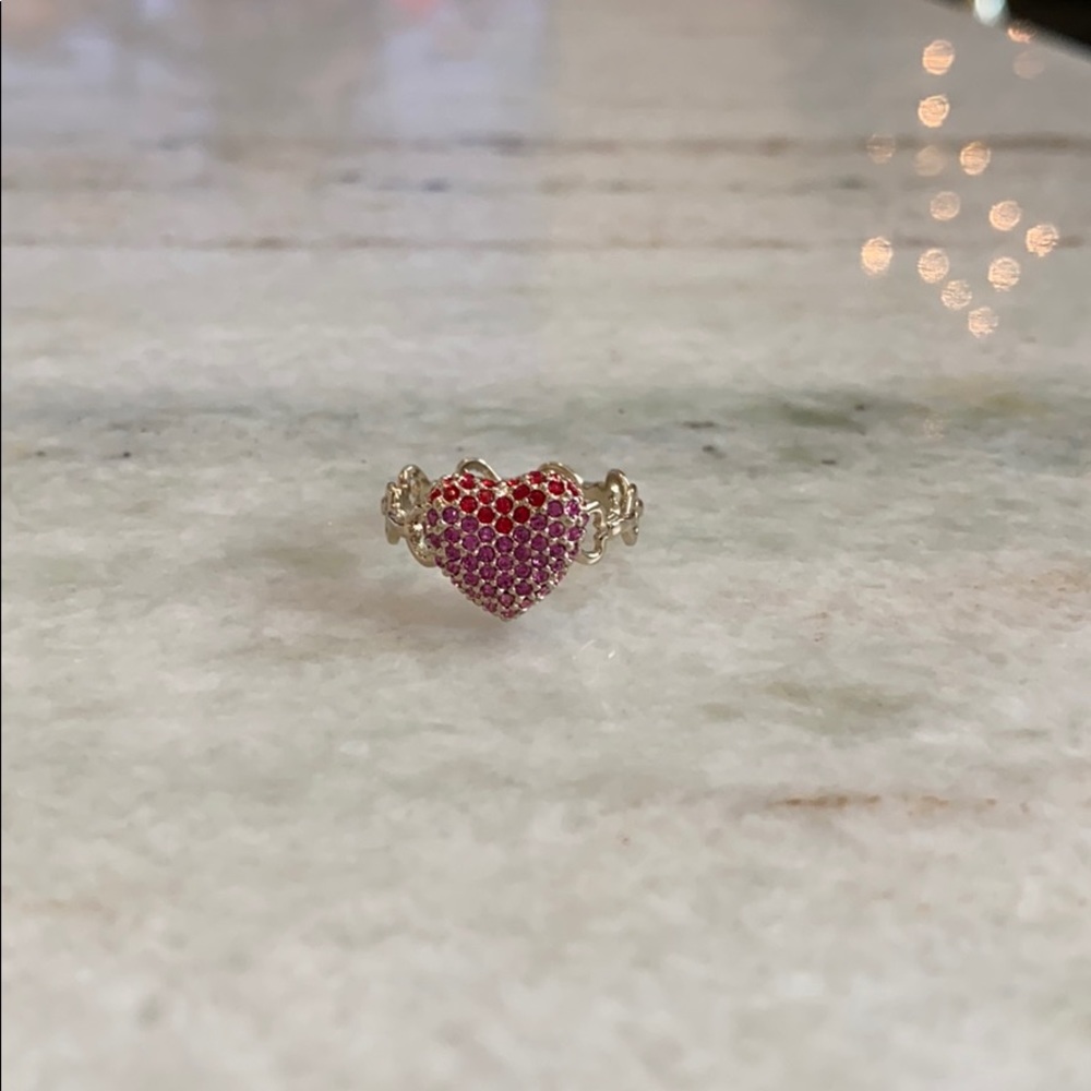 Dior jeweled heart ring
